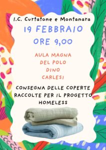 Consegna coperte progetto Homeless